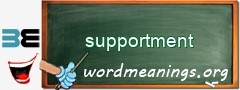 WordMeaning blackboard for supportment